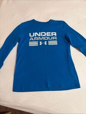 Under Armour Royal Blue Long Sleeve Logo Tee